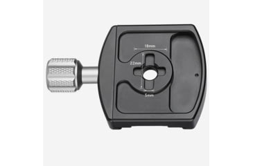 Image of Leofoto LHC-60 60mm Screw-Knob Clamp w/QP-70N 70mm Plate Arca Compatible, Black, LHC-60