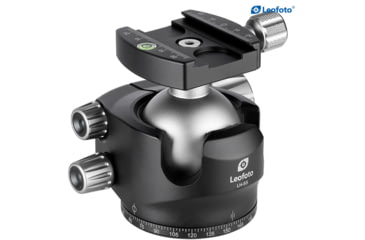 Image of Leofoto LHC-60 60mm Screw-Knob Clamp w/QP-70N 70mm Plate Arca Compatible, Black, LHC-60