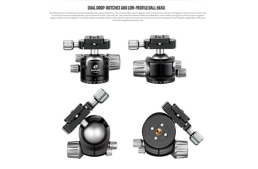 Image of Leofoto LS-323C/LH-40LR X Version Ranger Series Tripod w/ Ballhead Set, Black, LS-323CX+LH-40LR