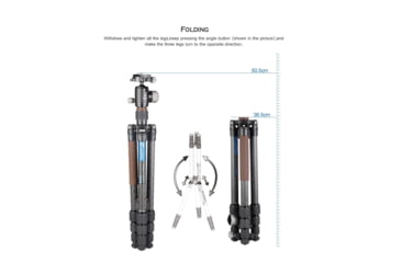 Image of Leofoto LX-224CT/XB-32Q Reversible Travel Tripod w/ Ball Head Set, Black, LX-224CT+XB-32Q