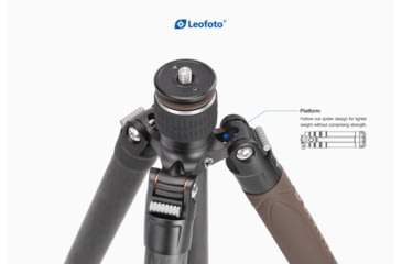 Image of Leofoto LX-254CT/BV-5B Reversible Travel Tripod w/ Bino Fluid Head Kit, Black, LX-254CT+BV-5B