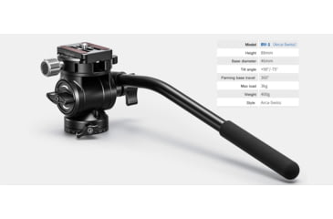 Image of Leofoto LX-255CT/BV-1 Reversible Travel Tripod w/ Bino Fluid Head Kit, Black, LX-225CT+BV-1