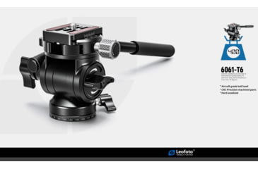 Image of Leofoto LX-255CT/BV-1 Reversible Travel Tripod w/ Bino Fluid Head Kit, Black, LX-225CT+BV-1