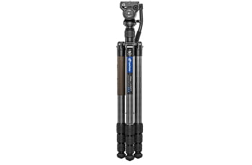 Image of Leofoto LX-284CT-BV-5B Reversible Travel Tripod w/ Bino Fluid Head Kit, Black, 6940828313729