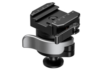 Image of Leofoto MA-40X Outdoors Lever-Release Rapid Lock Ball Head w/ Hybrid Clamp, Arca/Picatinny, Black, MA-40X