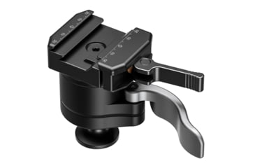 Image of Leofoto MA-40X Outdoors Lever-Release Rapid Lock Ball Head w/ Hybrid Clamp, Arca/Picatinny, Black, MA-40X