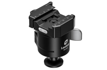 Image of Leofoto MA-40X Outdoors Lever-Release Rapid Lock Ball Head w/ Hybrid Clamp, Arca/Picatinny, Black, MA-40X