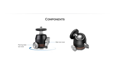 Image of Leofoto MBH-19 Micro/Mini Ball Head, Black, MBH-19