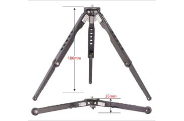 Image of Leofoto MT-03/LH-25 Mini Tripod w/ Mini Ball Head Kit and Bag, Black, MT-03+LH-25