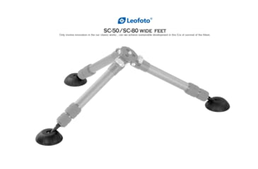 Image of Leofoto SC-80 Universal Rubber Tripod Feet 3/8 Grippy - Set of 3, Black, SC-80