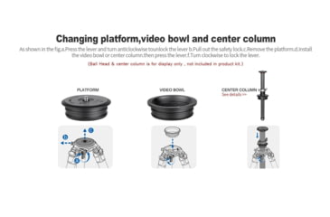 Image of Leofoto SO-322CX Inverted Outdoors Series Carbon Fiber Tripod w/ 75mm Bowl/Platform, Black, SO-322CX