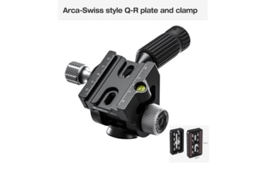 Image of Leofoto SW-02 Mini Fluid Head for Binoculars, Arca Swiss, Black, SW-02