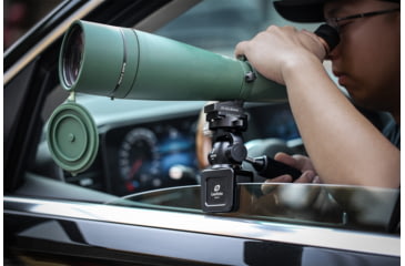 Image of Leofoto WN-01/SW-01 Car Window Clamp Kit, Windows Mounting Head for Binoculars/ Lens and Camera, Black, WN-01+SW-01