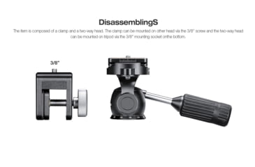 Image of Leofoto WN-01/SW-01 Car Window Clamp Kit, Windows Mounting Head for Binoculars/ Lens and Camera, Black, WN-01+SW-01