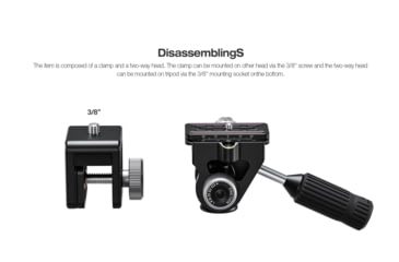 Image of Leofoto WN-01/SW-02 Car Window Clamp Kit, Windows Mounting Head for Binoculars/ Lens and Camera, Black, WN-01+SW-02