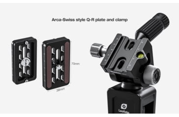 Image of Leofoto WN-01/SW-02 Car Window Clamp Kit, Windows Mounting Head for Binoculars/ Lens and Camera, Black, WN-01+SW-02
