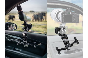 Image of Leofoto WN-02 Multi-Purpose Window Mount for Binoculars/Lens and Camera, Black, WN-02