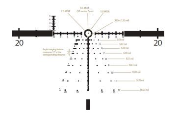 Image of Leupold Mark 6 CMR-W 7.62 Reticle
