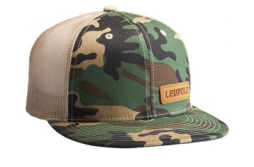 Image of Leupold Leather Patch Hat, Camo/Khaki, 172599