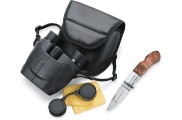 Image of Leupold 62855 10x25mm Compact Binocular Folding Knife Kit Black