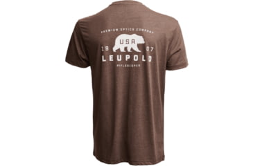 Image of Leupold Bear Badge Graphic T-Shirt, Large, Espresso, 186479