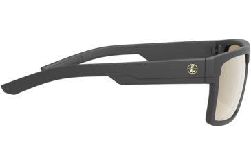 Image of Leupold Becnara Sunglasses, Matte Black Frame, Square Bronze Mirror Lens, Polarized, Regular-Wide, 179103