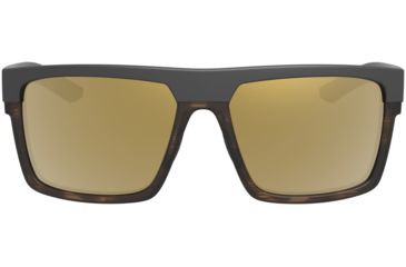 Image of Leupold Becnara Sunglasses, Matte Black/Tortoise Frame, Square Bronze Mirror Lens, Polarized, Regular-Wide, 179101