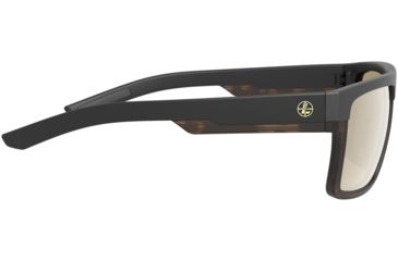 Image of Leupold Becnara Sunglasses, Matte Black/Tortoise Frame, Square Bronze Mirror Lens, Polarized, Regular-Wide, 179101