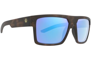Image of Leupold Becnara Sunglasses, Matte Tortoise Frame, Square Blue Mirror Lens, Polarized, Regular-Wide, 179632