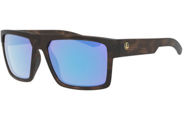 Image of Leupold Becnara Sunglasses, Matte Tortoise Frame, Square Blue Mirror Lens, Polarized, Regular-Wide, 179632