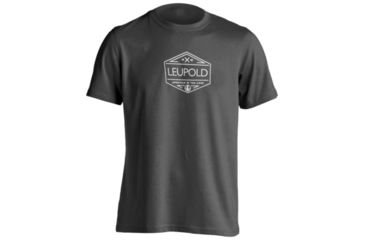 Image of Leupold CORE Badge Premium Short Sleeve Shirt - Mens, Cotton/Poly Blend, Charcoal, 3XL, 175170
