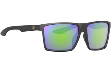 Image of Leupold DeSoto Sunglasses Matte Black, Emerald Mirror, 184364