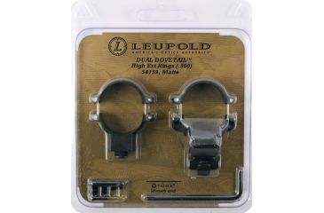 Image of Leupold Dual Dovetail DD Rings, Universal, 1 in, Extra High, Matte, Black, 54159
