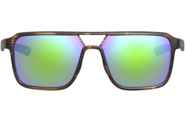 Image of Leupold Bridger Sunglasses, Matte Tortoise Frame, Emerald Mirror Lens, 186747
