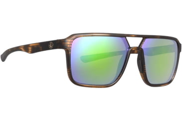 Image of Leupold Bridger Sunglasses, Matte Tortoise Frame, Emerald Mirror Lens, 186747