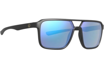 Image of Leupold Bridger Sunglasses, Matte Black Frame, Blue Mirror Lens, 186748
