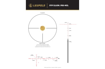 Image of Leupold Mark 4HD M5C3 6-24x52mm 34mm Tube Rifle Scope, First Focal Plane, PR3-MIL Reticle, Black, 188843