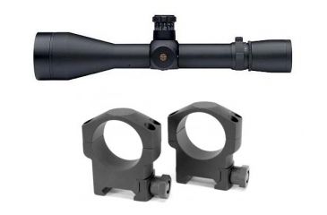 Image of Leupold Mark 4 4.5-14x50 LR/T M1 30mm Tube Rifle Scope, Matte Black, TMR Reticle w/Mark 4 Rifle Scope Rings, 30mm Diameter, High, Matte Black, Aluminum 60005-KIT1