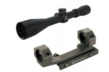 Image of Leupold Mark 2 IMS Integral Mounting System Matte, 1 inch Ring 110290, Leupold Mark AR MOD 1 3-9x40mm P5 Dial Rifle Scope, Matte Black, Mil Dot Reticle 115390