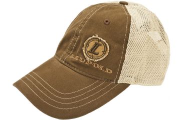 Image of Leupold Mesh Ball Promo Cap, Brown/Tan MBCAP