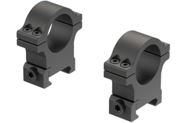 Image of Leupold Open Range Cross-Slot Rings, 1in High, Matte Black, 180945