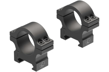 Image of Leupold Open Range Cross-Slot Rings, 1in Low, Matte Black, 180943