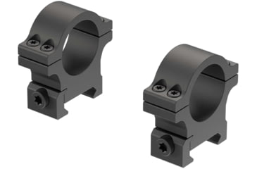 Image of Leupold Open Range Cross-Slot Rings, 1in Medium, Matte Black, 180944