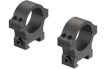 Image of Leupold Open Range Cross-Slot Rings, 30mm Medium, Matte Black, 180947