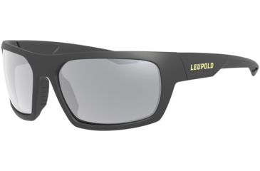 Image of Leupold Packout Mens Sunglasses, Matte Black Frame, Square Shadow Gray Flash Lens, Polarized, Regular, 179096