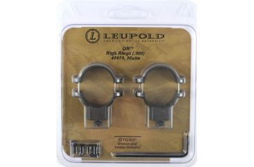 Image of Leupold Quick Release Rifle Scope Rings, High, Matte Black 49979