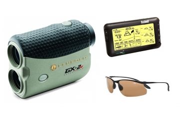 Image of Golfer's Dream Combo - Leupold GX-2 Laser Rangefinder w/ TGR and Club Selector, Bushnell 7-Day Wireless Golf Weather Forecaster, Bolle Action Kicker Golf Sunglasses