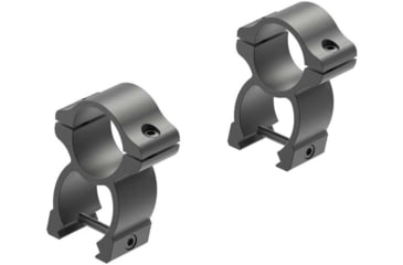 Image of Leupold Rifleman Rifle Scope Rings, See-Thru, 1in, 1.44in Height, Matte Black, 55880