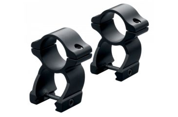 Image of Leupold Rifleman Rifle Scope Rings, Detachable See-Thru, 1in, High, Glossy Black, 57395