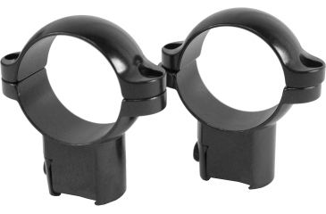 Image of Leupold RM Rimfire No Tap Rings, 3/8in, 1in Height, 1in Tube, Glossy Black, High, 54286, EDEMO1